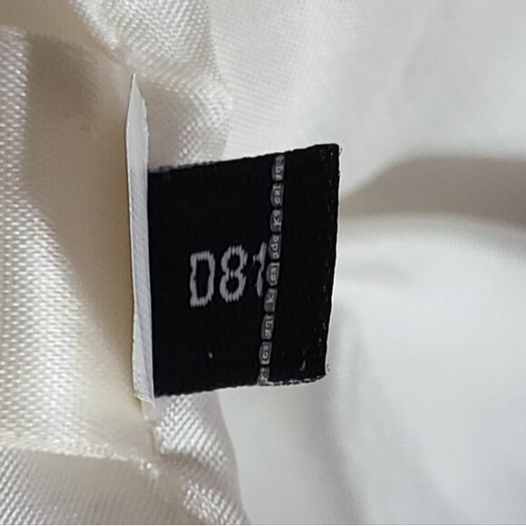 KATE SPADE Jillian Linen Blend Striped Bow-Waist Midi Dress Women's Size 6 - Picture 15 of 16